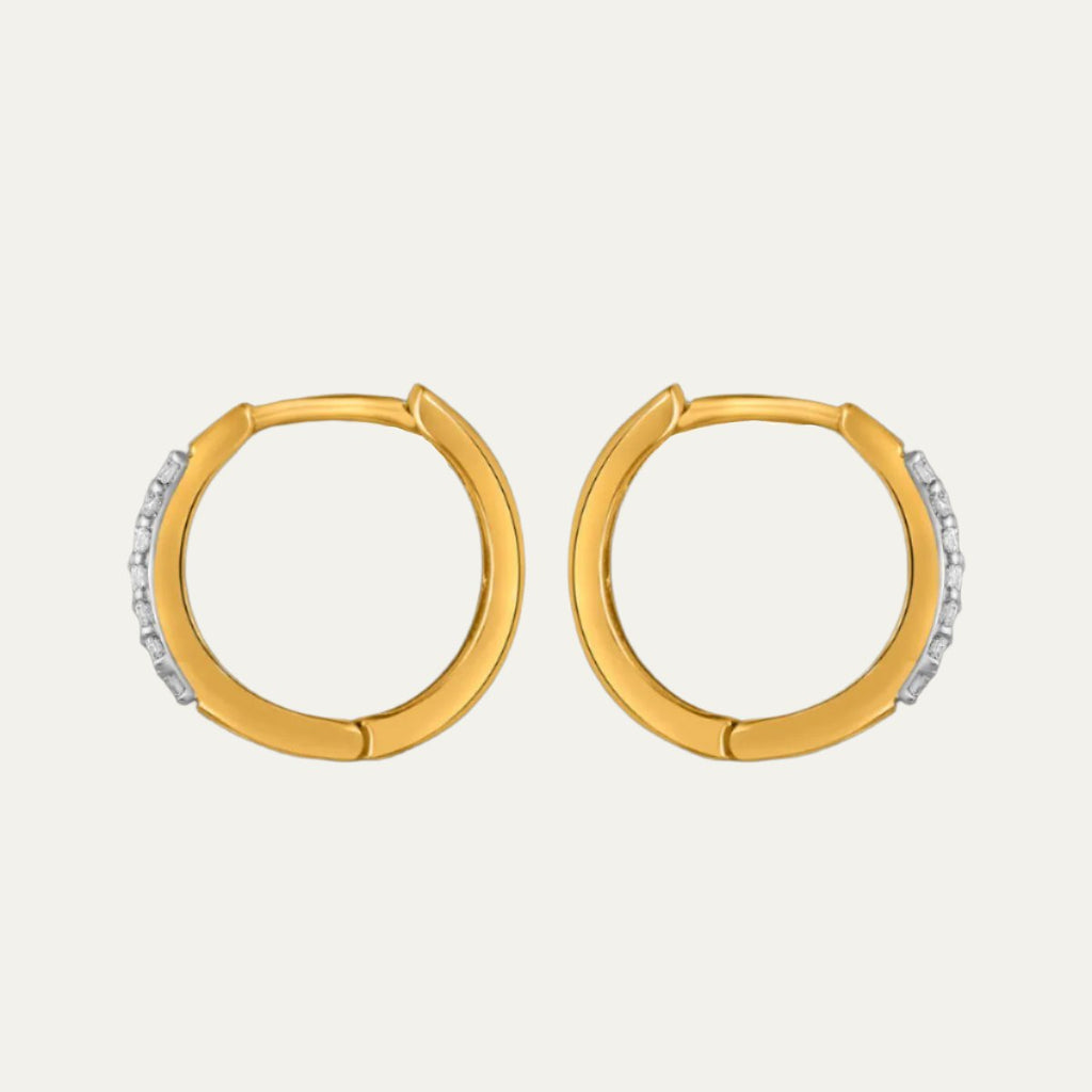 lab grown diamonds aukera cascade hoop earrings