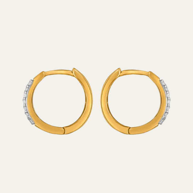 lab grown diamonds aukera cascade hoop earrings