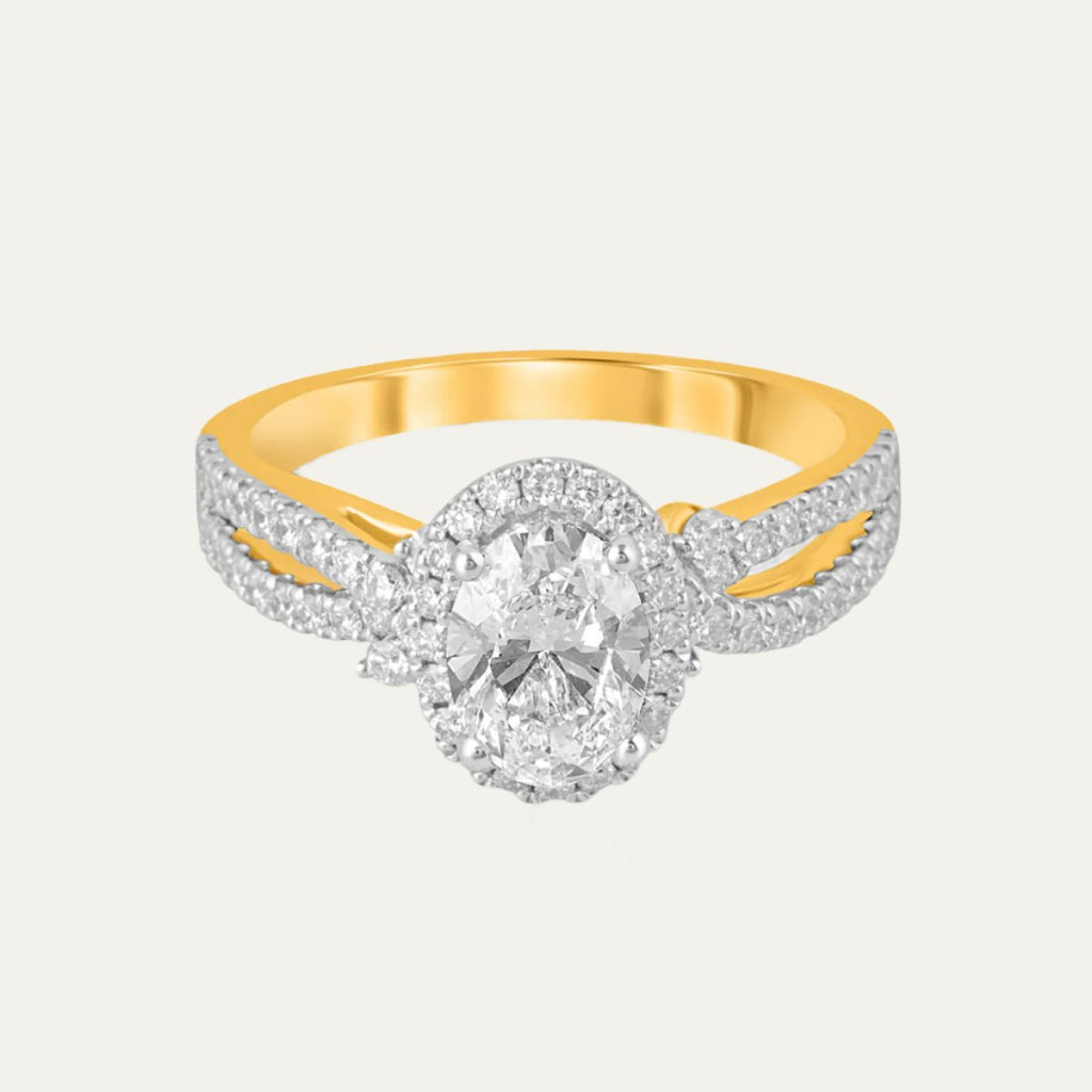 lab grown diamond aukera celestial oval ring
