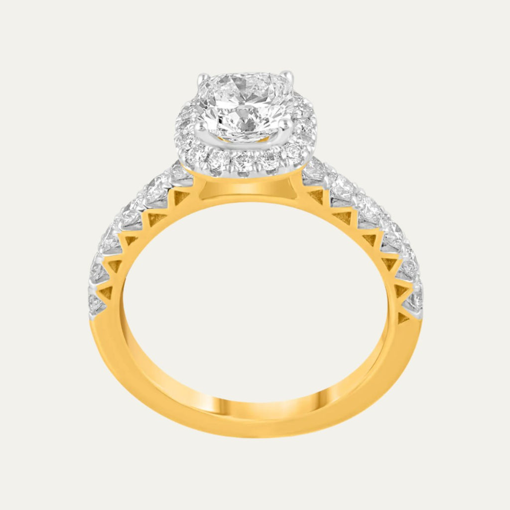 lab grown diamond kaleidoscope love ring