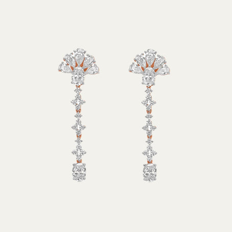 buy women lab grown diamonds aukera celestial harmony hoops white gold nakshatra earrings