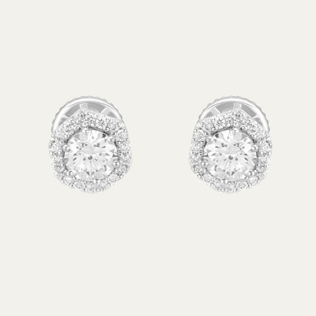 Aukera Lab Grown Diamonds-Celestial Hexagon Spark Studs