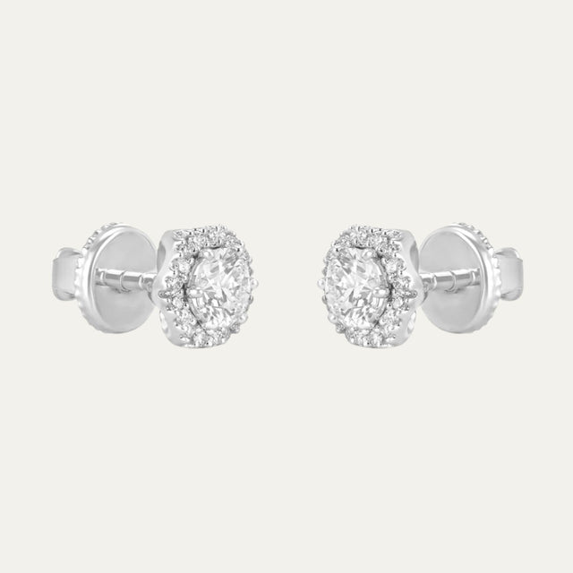 buy women lab grown diamonds aukera celestial hexagon spark studs