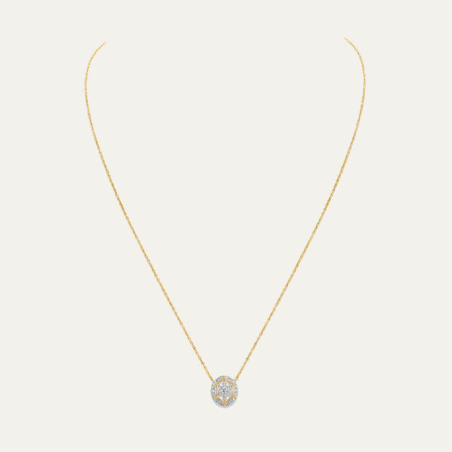 lab grown diamonds aukera rose gold stellar pendant