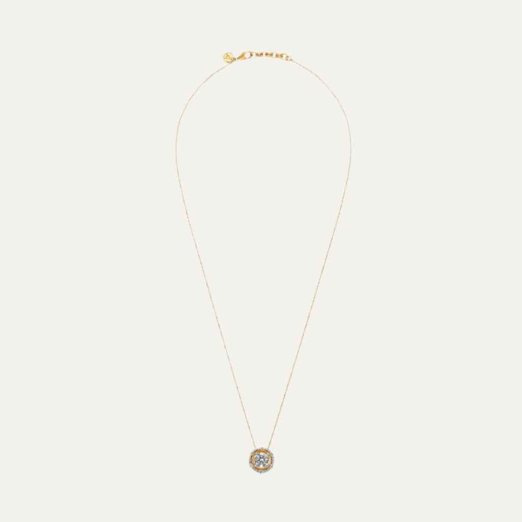 lab grown diamonds aukera sunflower radiance necklace