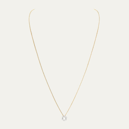 buy women lab grown diamonds aukera golden luminaire pave solitaire pendant