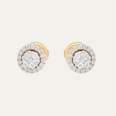 buy women lab grown diamonds aukera celestial radiance nakshatra halo ear studs