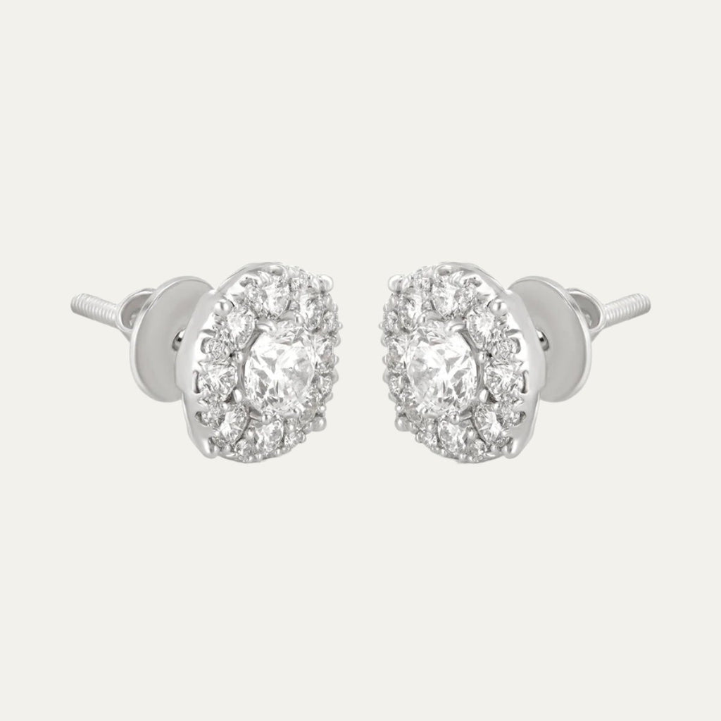 buy women lab grown diamonds aukera dazzling halo essence solitaire ear studs