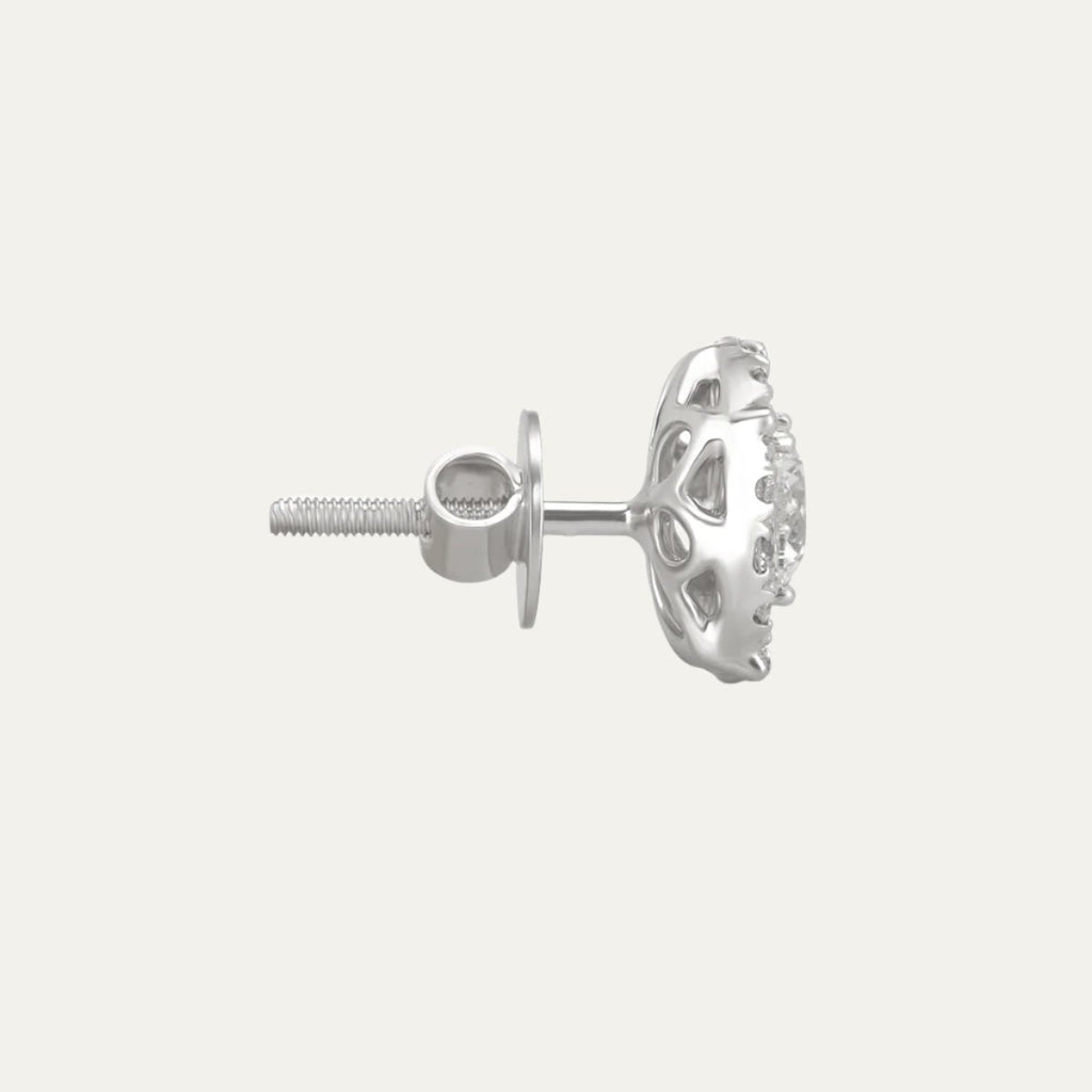 lab grown diamonds aukera dazzling halo essence solitaire ear studs