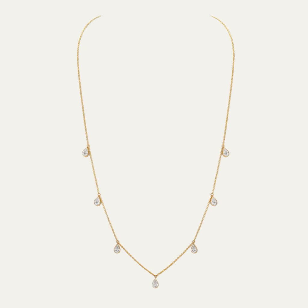 buy women lab grown diamonds aukera luminous links dazzle drop necklace