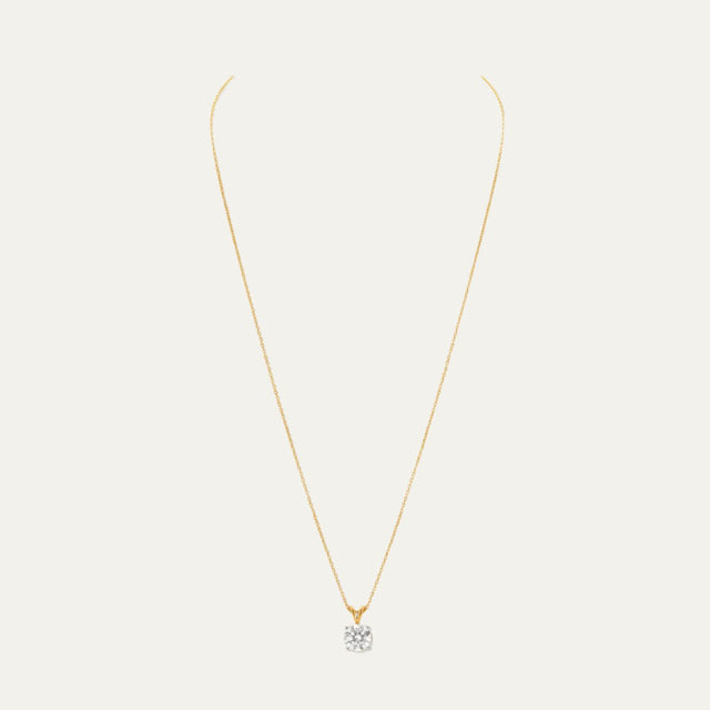 buy women lab grown diamonds aukera rosy radiance 4 prong solitaire pendant