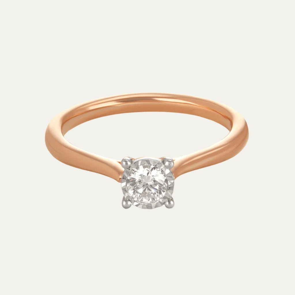 lab grown diamond blush mirage solitaire ring