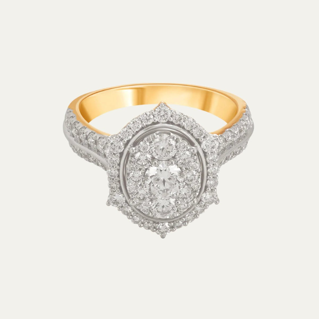 lab grown diamond eclat-mirage-cluster-ring