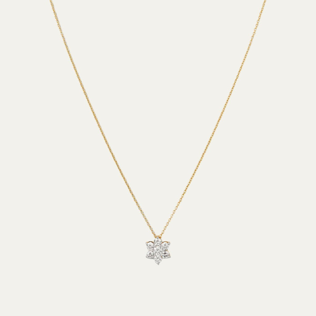 Aukera Lab Grown Diamonds-Celestial Harmony - Nakshatra Pendant Chain