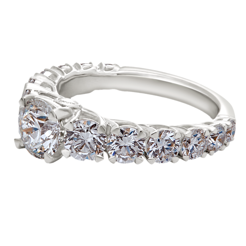 diamond jewellery elevated eternity solitaire ring