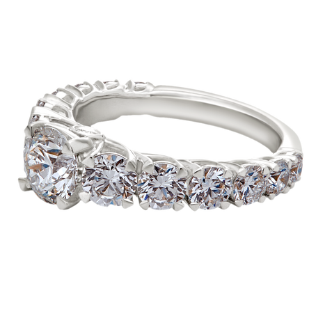 diamond jewellery elevated eternity solitaire ring