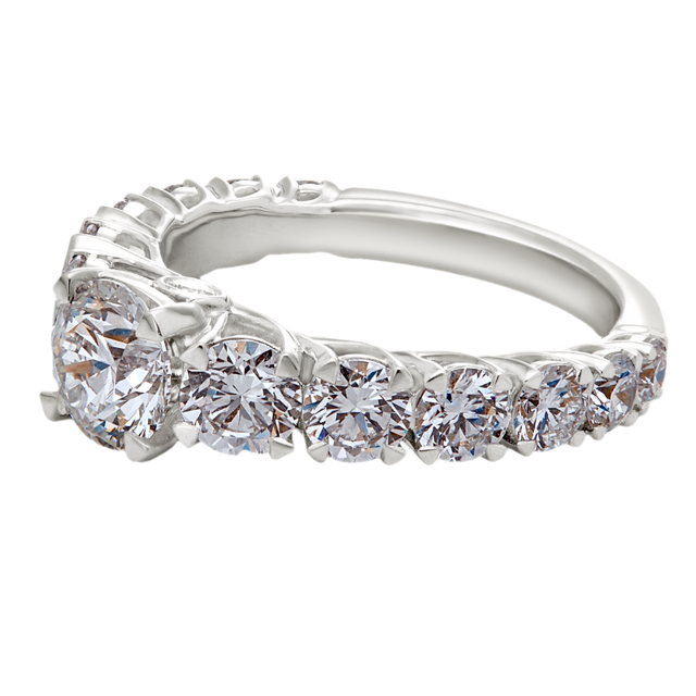 diamond jewellery elevated eternity solitaire ring