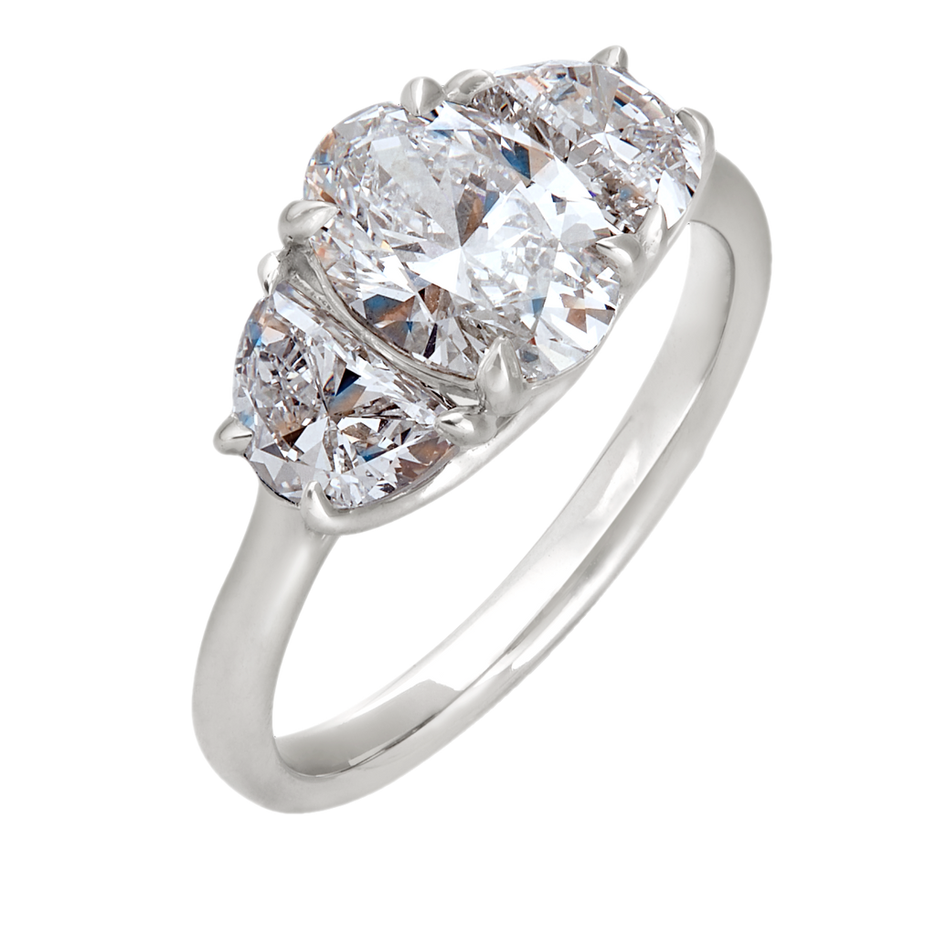 design price oval crescent brilliance solitaire