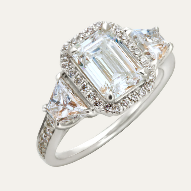 Women Amsterdam Emerald Cut Solitaire Ring