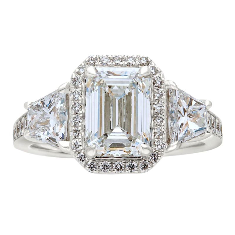Aukera Amsterdam Emerald Cut Solitaire Ring