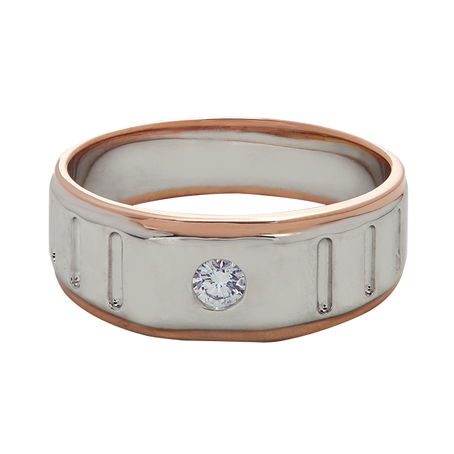 Aukera – Radiant Fusion Two-Tone Men's Diamond Ring