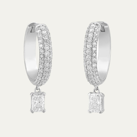 buy women lab grown diamonds aukera dazzling infinity diamond hoops