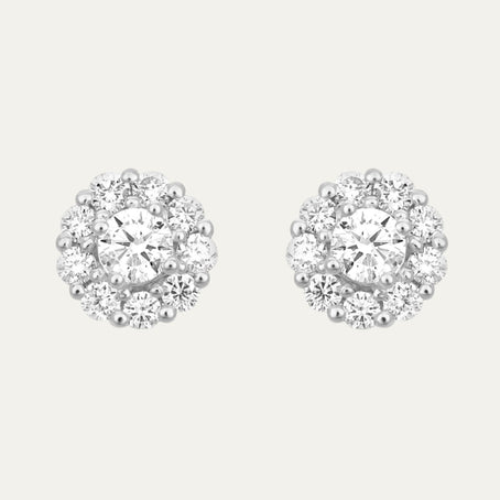Aukera-Brilliant Halo Studs