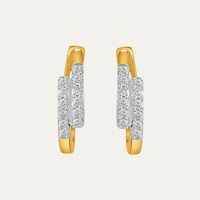 buy women lab grown diamonds aukera cascade hoop earrings