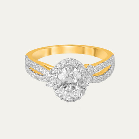 lab grown diamond aukera celestial oval ring