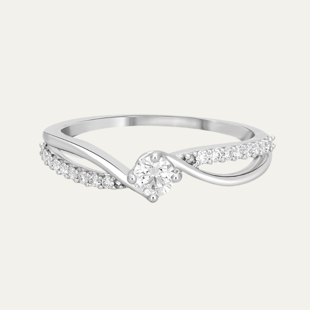 Women Twirl Diamond Solitaire Ring