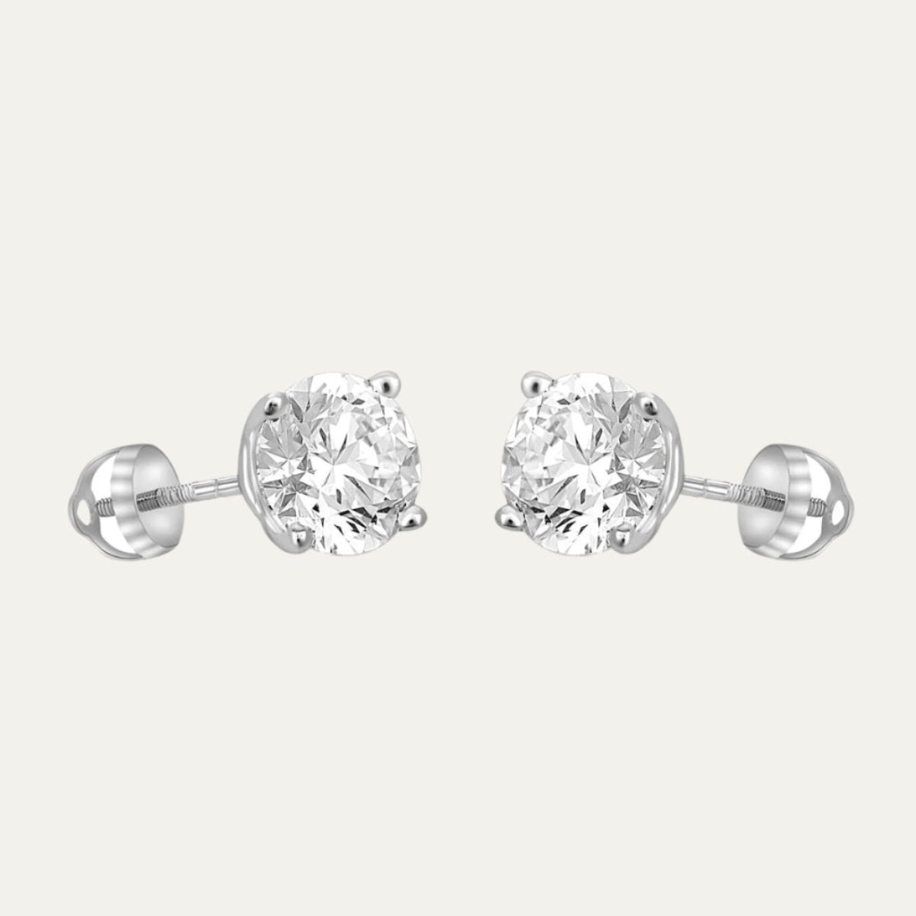 buy women lab grown diamonds aukera gleaming classic studs