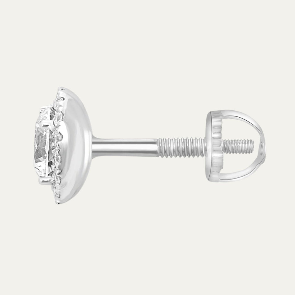 buy women lab grown diamonds aukera glistening halo solitaire studs