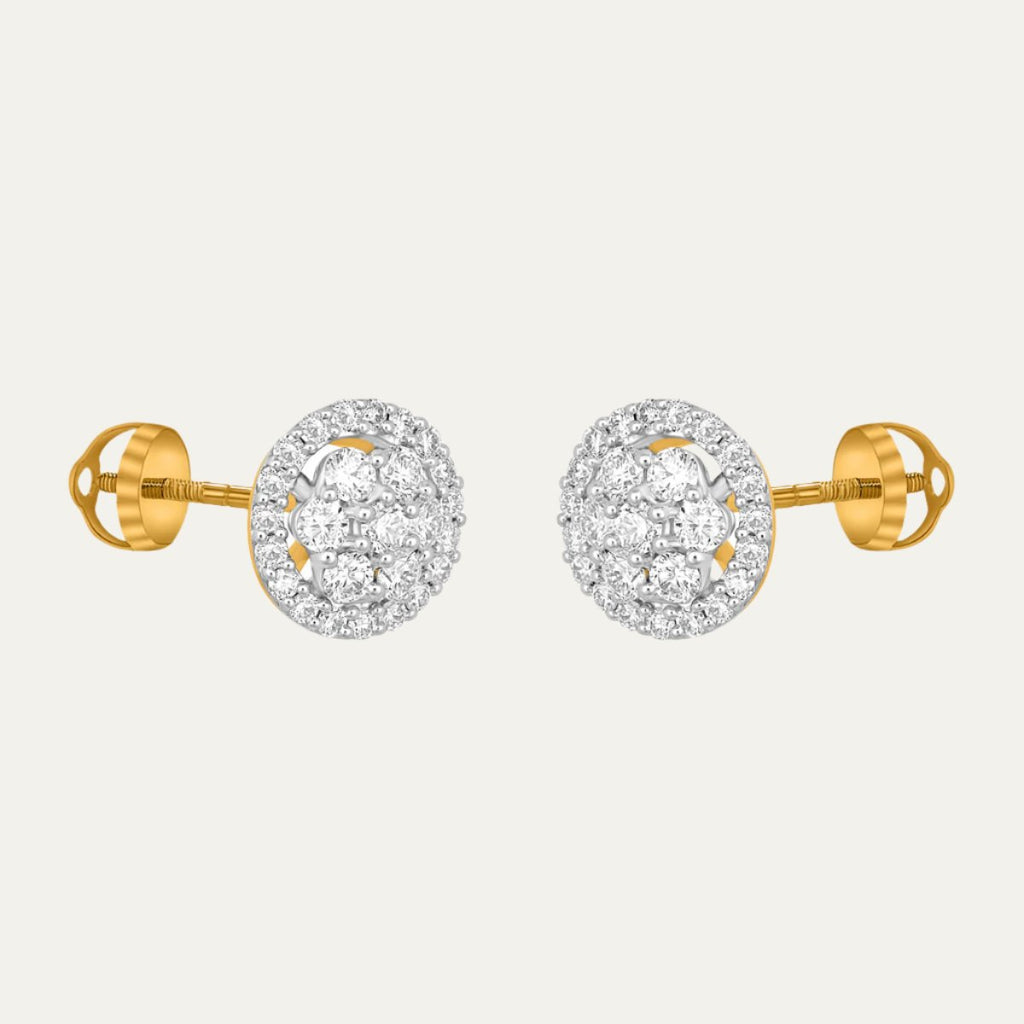 buy women lab grown diamonds aukera halo nakshatra studs
