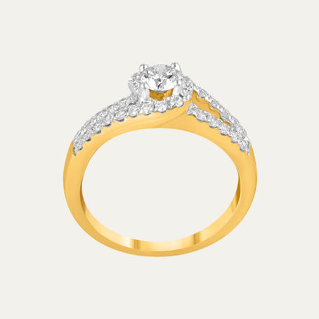 lab grown diamond harmony mirage cascade ring
