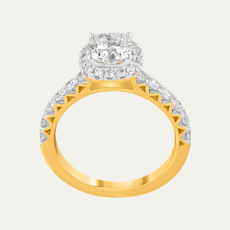 lab grown diamond kaleidoscope love ring