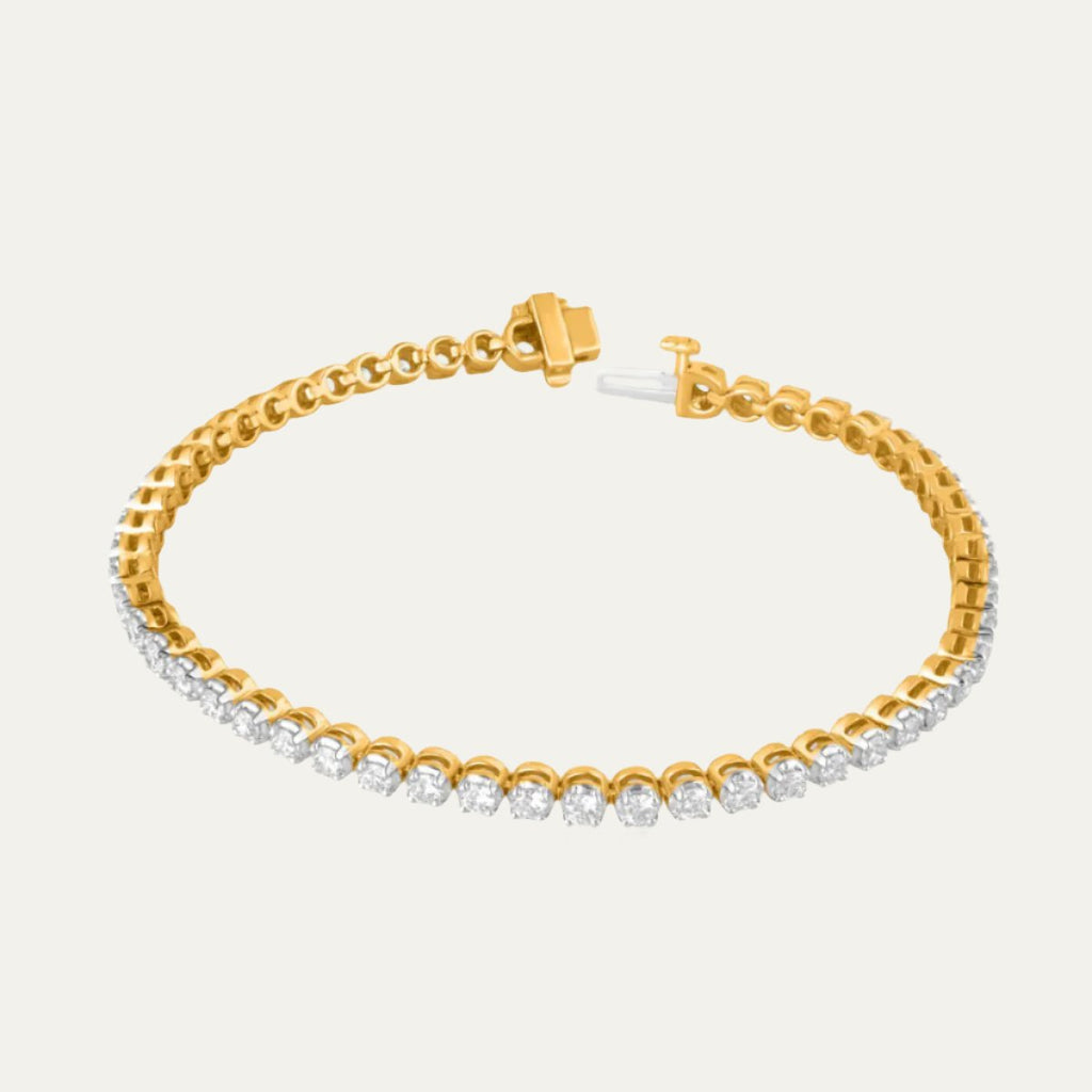 lab grown diamond millionaire tennis bracelet