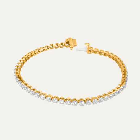 lab grown diamond millionaire tennis bracelet