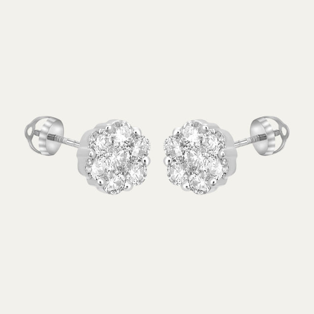buy women lab grown diamonds aukera nakshatra stud earrings