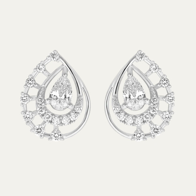 Aukera-Pear Ensemble Earrings