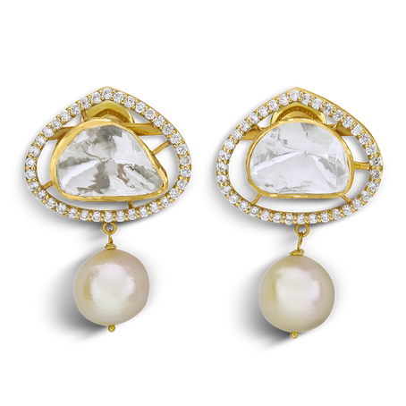 AUKERA EMPYREAN POLKI EARRINGS