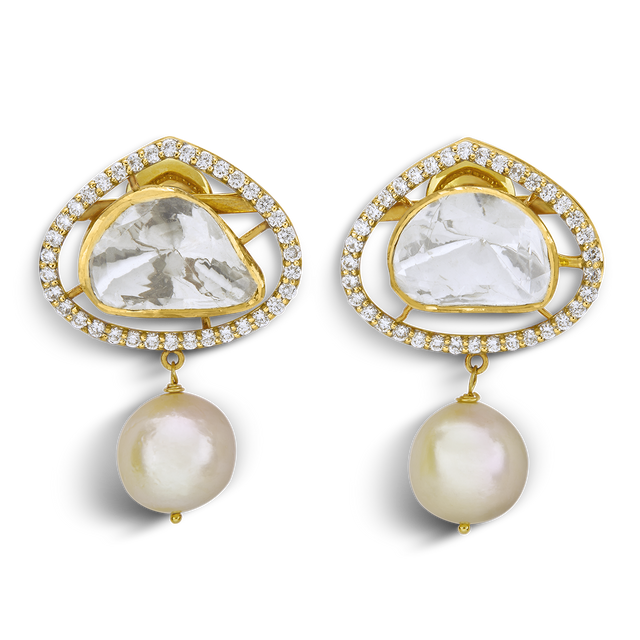 AUKERA EMPYREAN POLKI EARRINGS