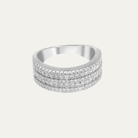 lab grown diamond pure brilliance triple row eternity band