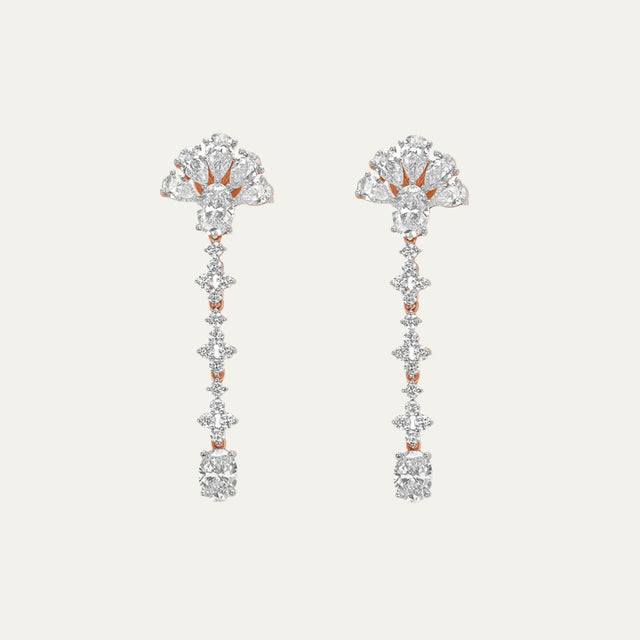buy women lab grown diamonds aukera celestial harmony hoops white gold nakshatra earrings