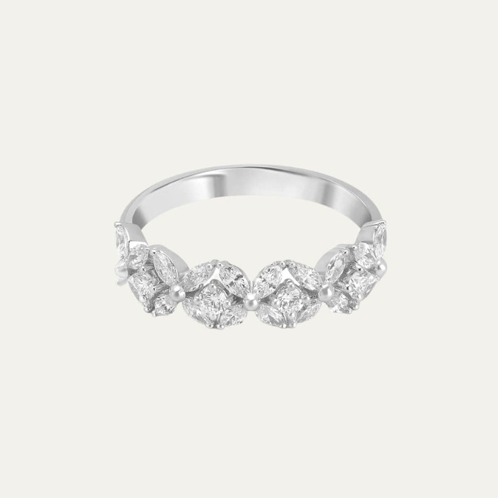 lab grown diamond timeless floral treasures diamond eternity band