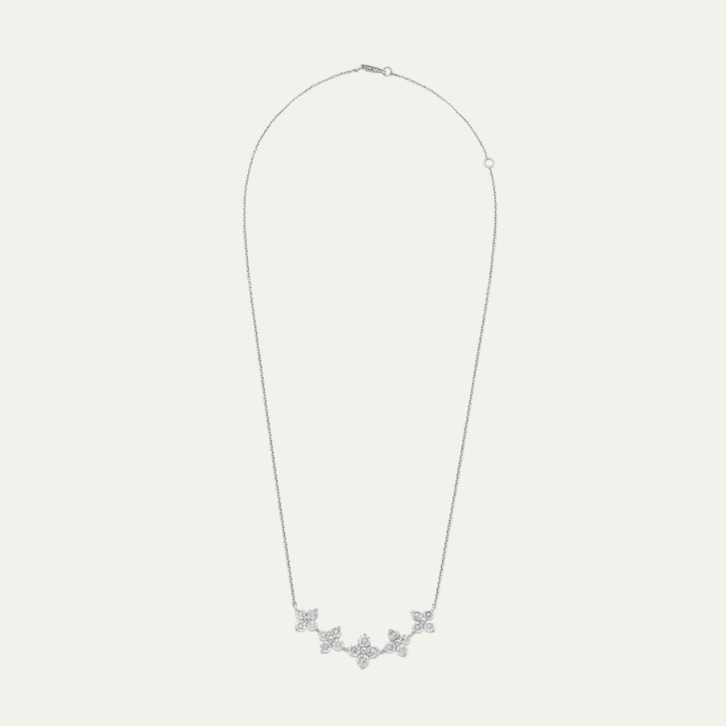 diamond jewellery fleur de luxe necklace