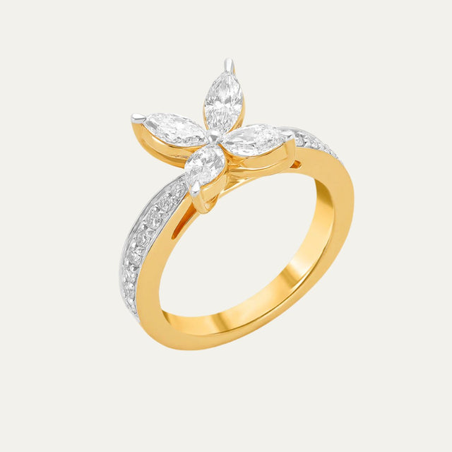 diamond jewellery elegant butterfly whispers marquise diamond ring