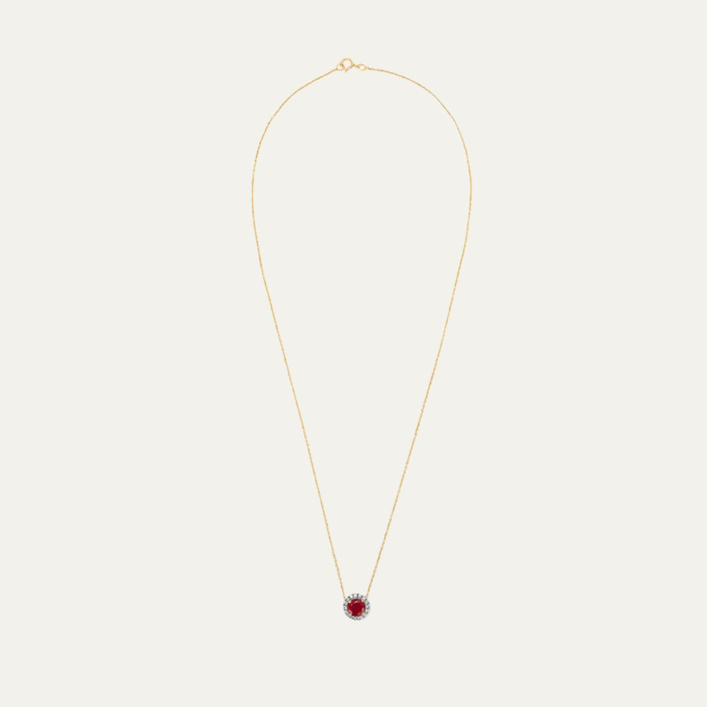 lab grown diamonds aukera celestial ruby star diamond pendant