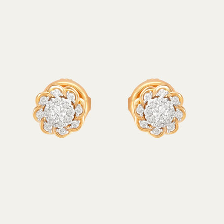 Aukera Celestial Petals - Nakshatra Floral Ear Studs