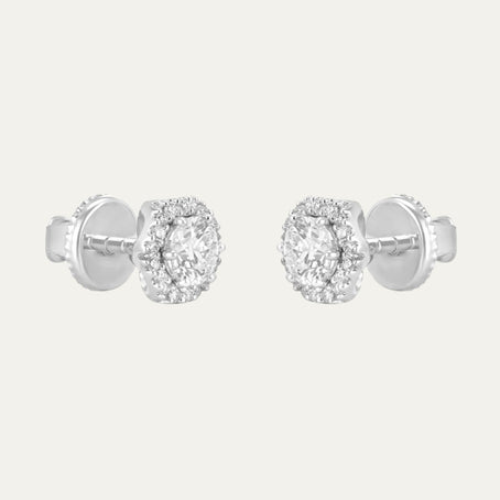 buy women lab grown diamonds aukera celestial hexagon spark studs