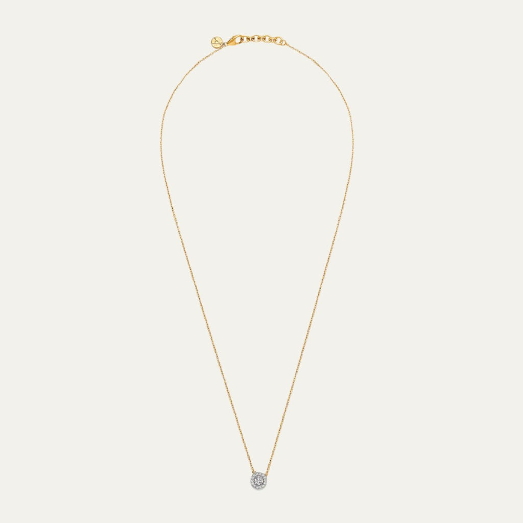 Aukera Golden Halo Marquise Pendant